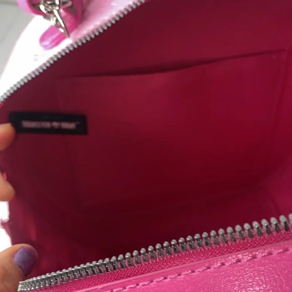 Monster High Draculaura Bow Crossbody Bag Pink Round Crossbody Bag Chain Strap - Picture 10 of 13